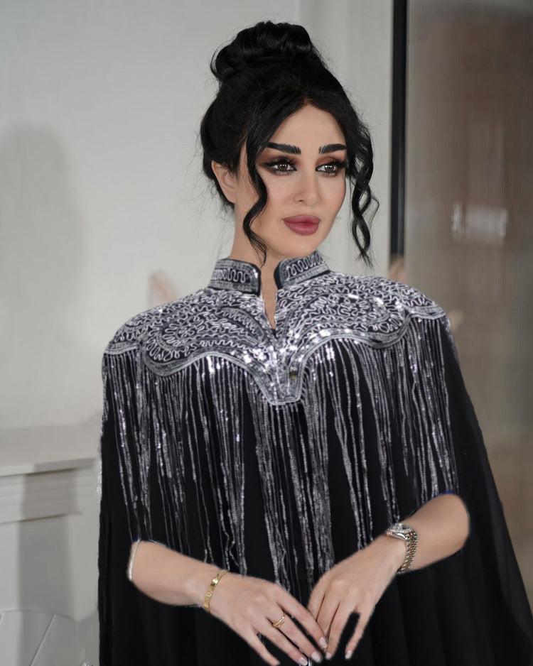 Fashion Dress Robe Ethnic Clothes Women Black