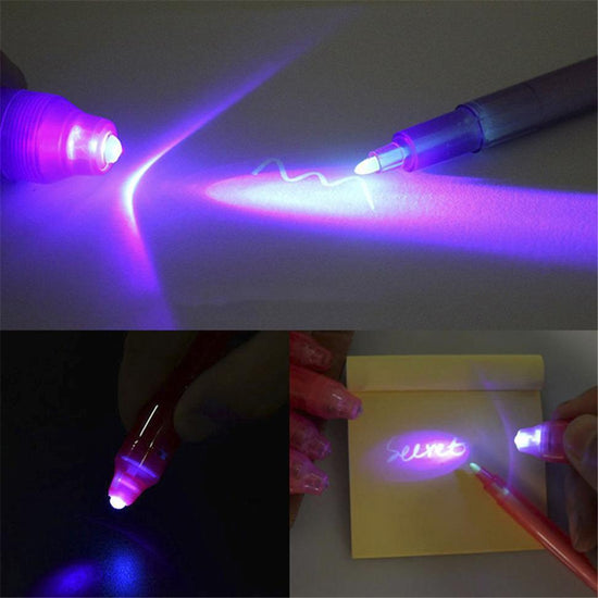 UV Light Invisible Ink Pen