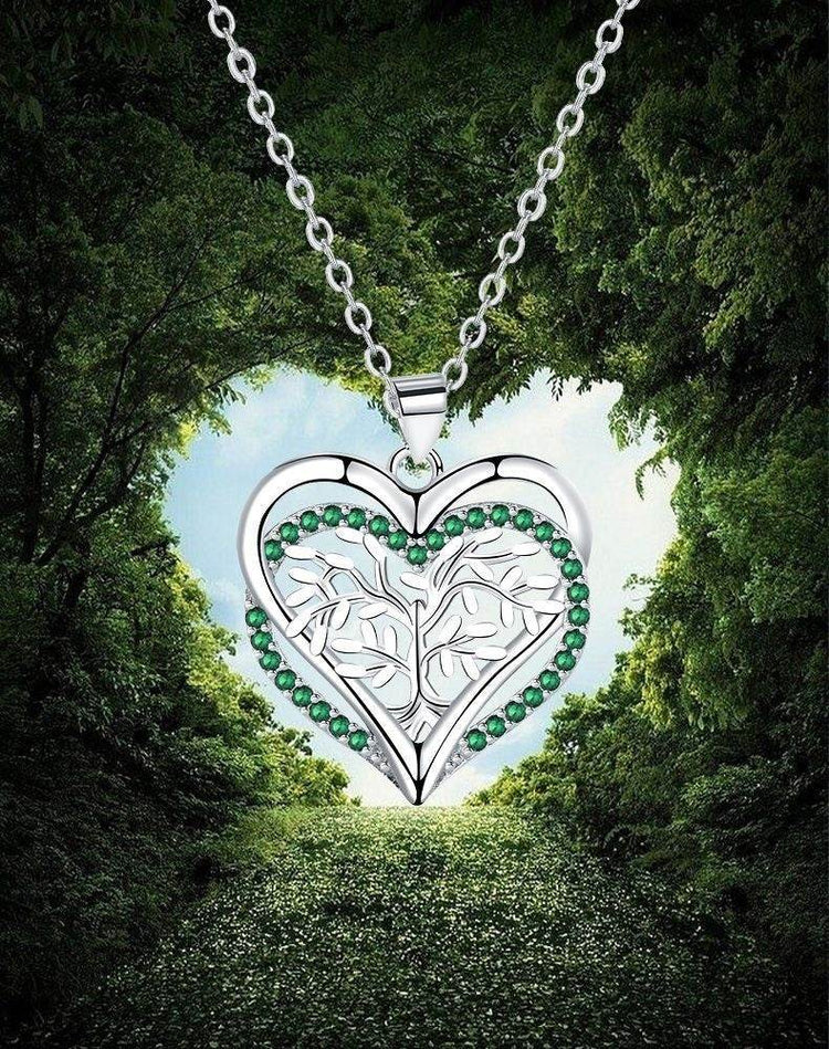 Pendant Jewelry Lucky Tree Heart Necklace For Women - Esdeepee