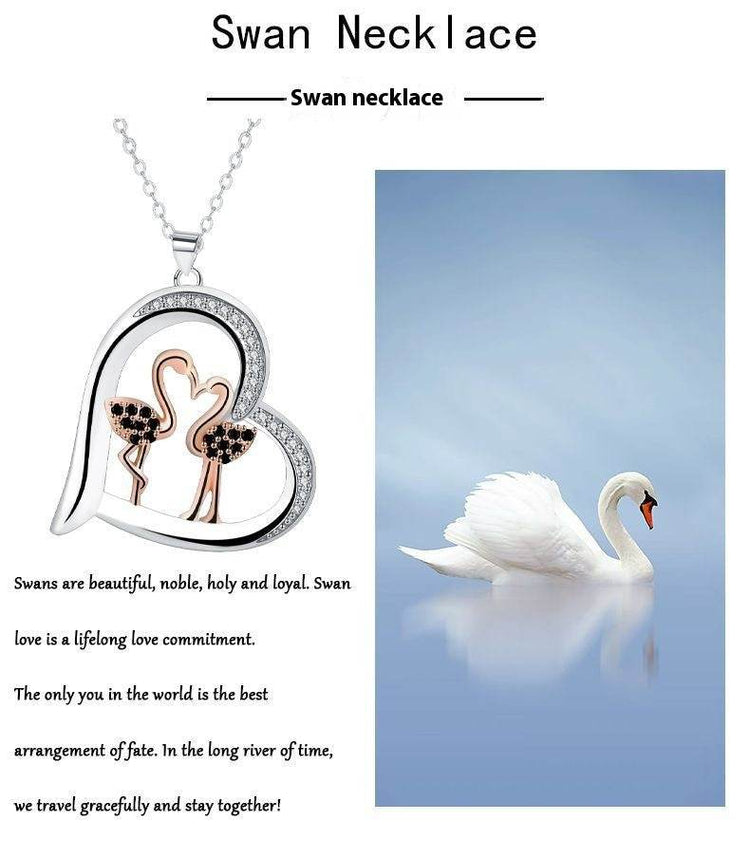 Jewelry Love Swan Love Necklace For Women - Esdeepee