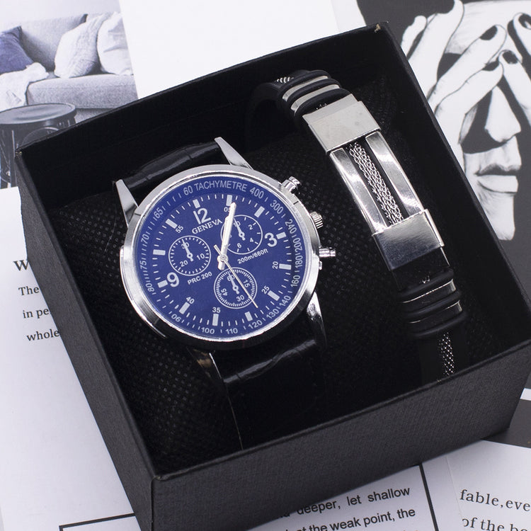 Blue Light Glass Wrist Watch Men New Watches 2style