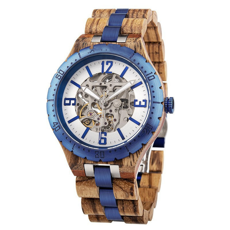 Wooden Automatic Mechanical Watches Men Luxury Q293