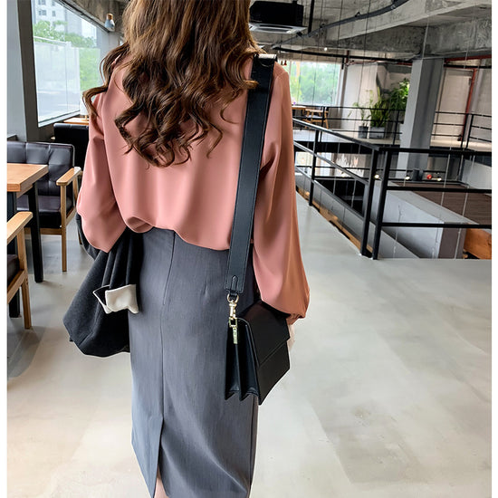 New Western-Style Lace Chiffon Shirt