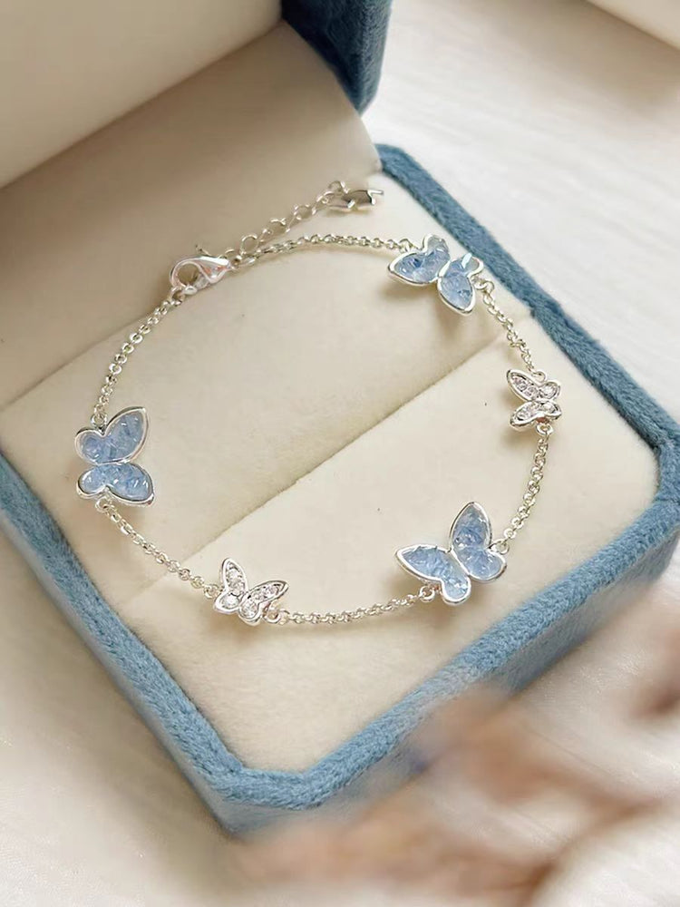 Graceful Personality Butterfly Jewelry For Women Blue Bracelet
