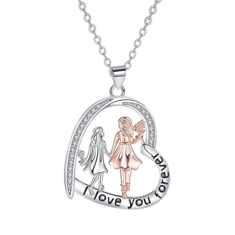 Jewelry Love Sister Ladybro Necklace For Women Rose Gold