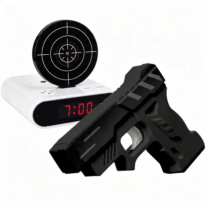 Digital Alarm Clock with Target Shooting Game