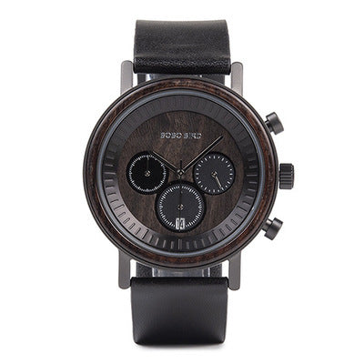 Chronograph Men Watches Black