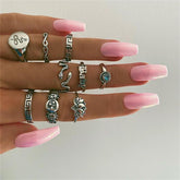Stainless Steel Jewelry For Women Slytherin Punk Ring Pink