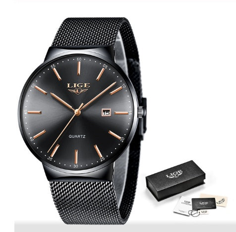 New Men Watches All black
