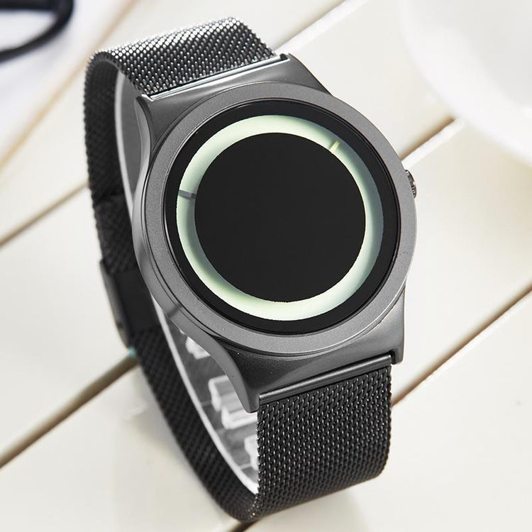 Quartz watches for men and women Black green