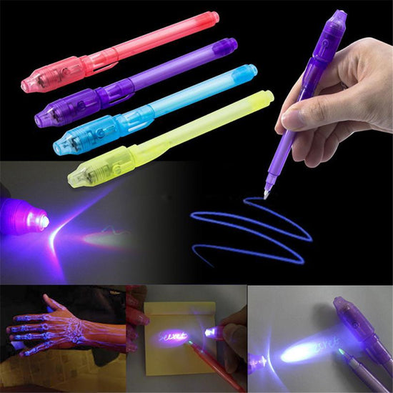UV Light Invisible Ink Pen