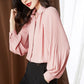 Women’s Loose Puff Sleeve Chiffon Shirt