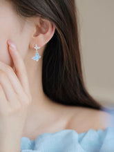 Graceful Personality Butterfly Jewelry For Women Blue Ear studs
