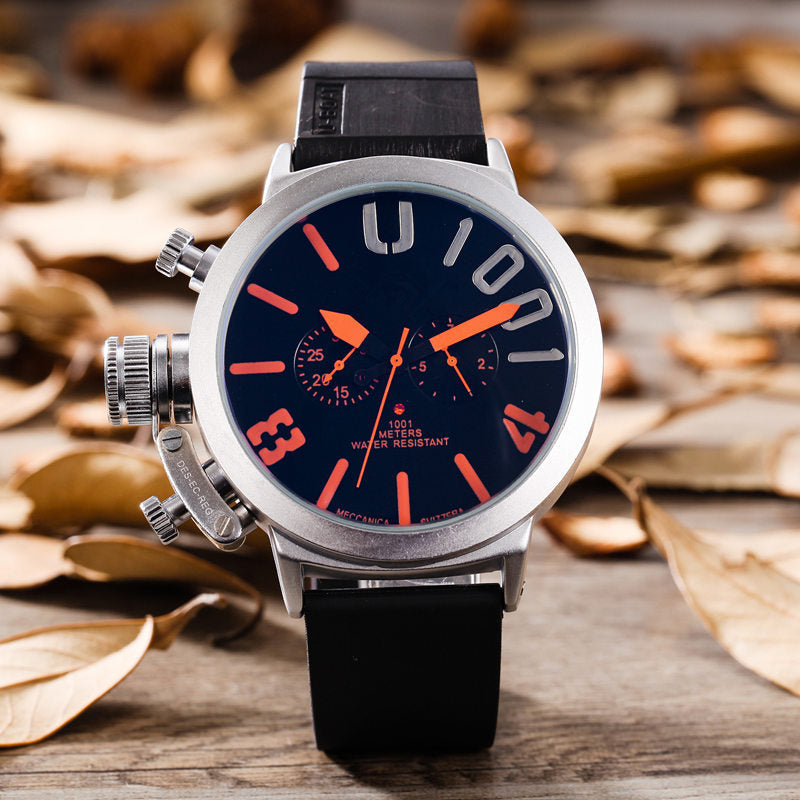 Foreign trade WISH explosion models selling brand men 5-needled automatic mechanical movement watches Mens derivative goods Orange