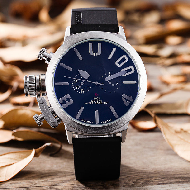 Foreign trade WISH explosion models selling brand men 5-needled automatic mechanical movement watches Mens derivative goods Gray