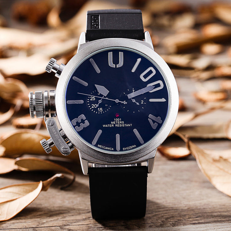 Foreign trade WISH explosion models selling brand men 5-needled automatic mechanical movement watches Mens derivative goods Gray
