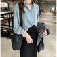 New Western-Style Lace Chiffon Shirt