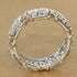 Cross Jewelry Zircon Ring For Women Double Color Gold