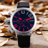 Foreign trade WISH explosion models selling brand men 5-needled automatic mechanical movement watches Mens derivative goods Red