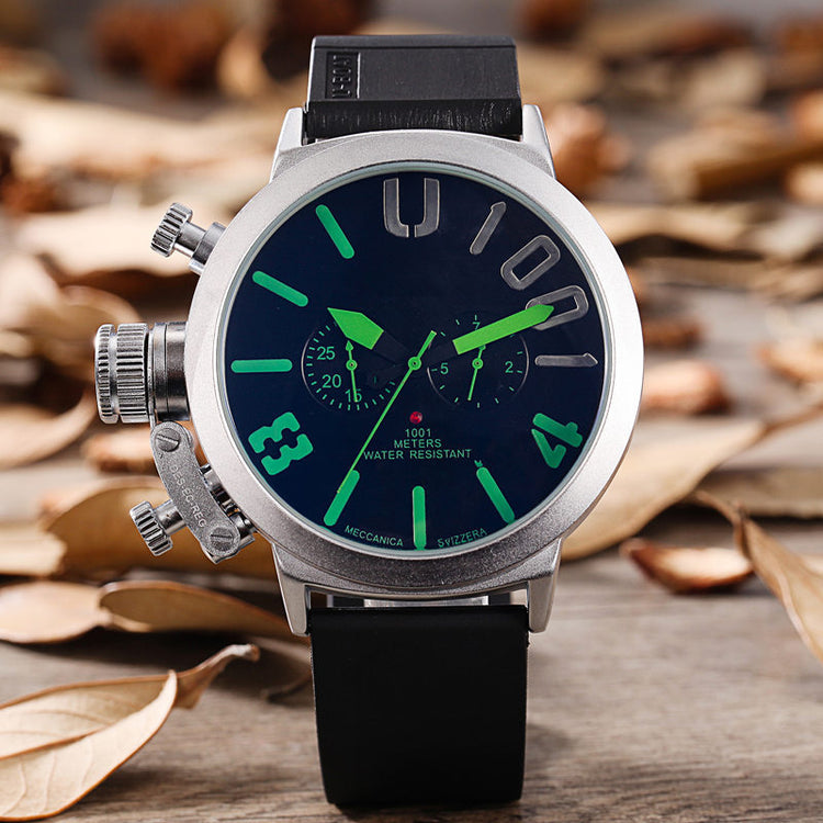 Foreign trade WISH explosion models selling brand men 5-needled automatic mechanical movement watches Mens derivative goods Green
