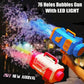 LED Rocket Bubble Toy Gun for Kids