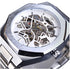 Mechanical Automatic Watches For Men Silver white