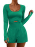 Outdoor Sports Jumpsuit Yoga Clothes For Women Green