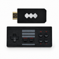 Black USB device with controller-like design on a white background