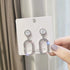 Tassel Jewelry Full Diamond Exaggerated Earrings For Women Silver