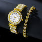 2-Piece Ladies Quartz Watch Jewelry Set