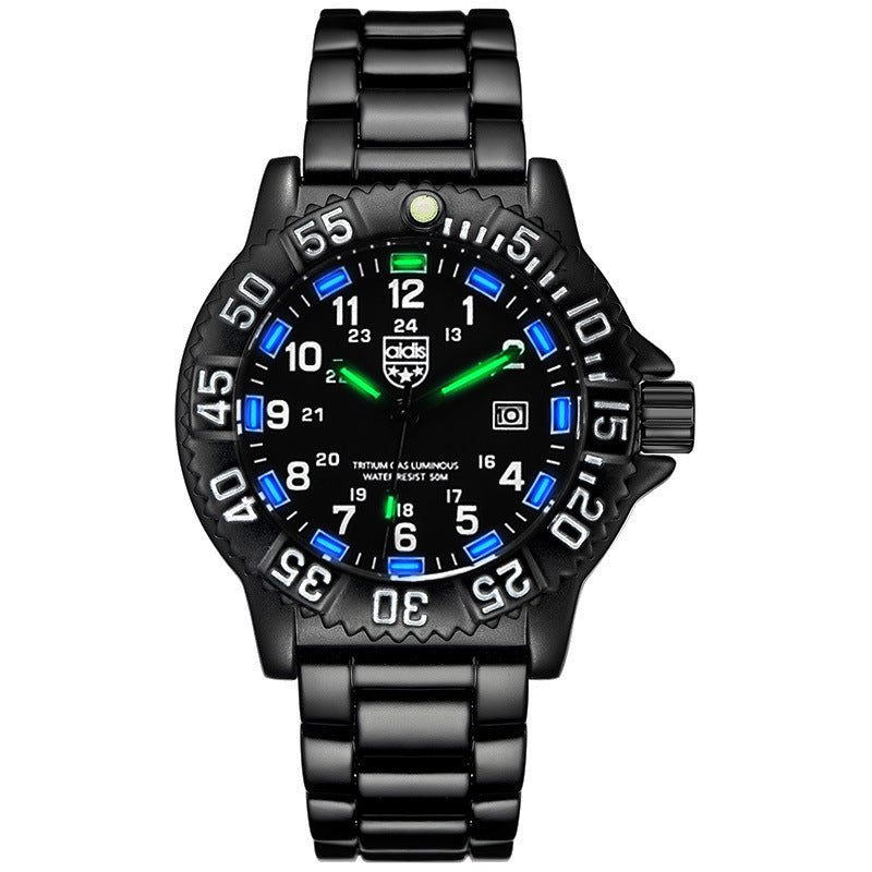 Men Military Watches Blue Luminous