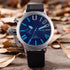 Foreign trade WISH explosion models selling brand men 5-needled automatic mechanical movement watches Mens derivative goods Blue
