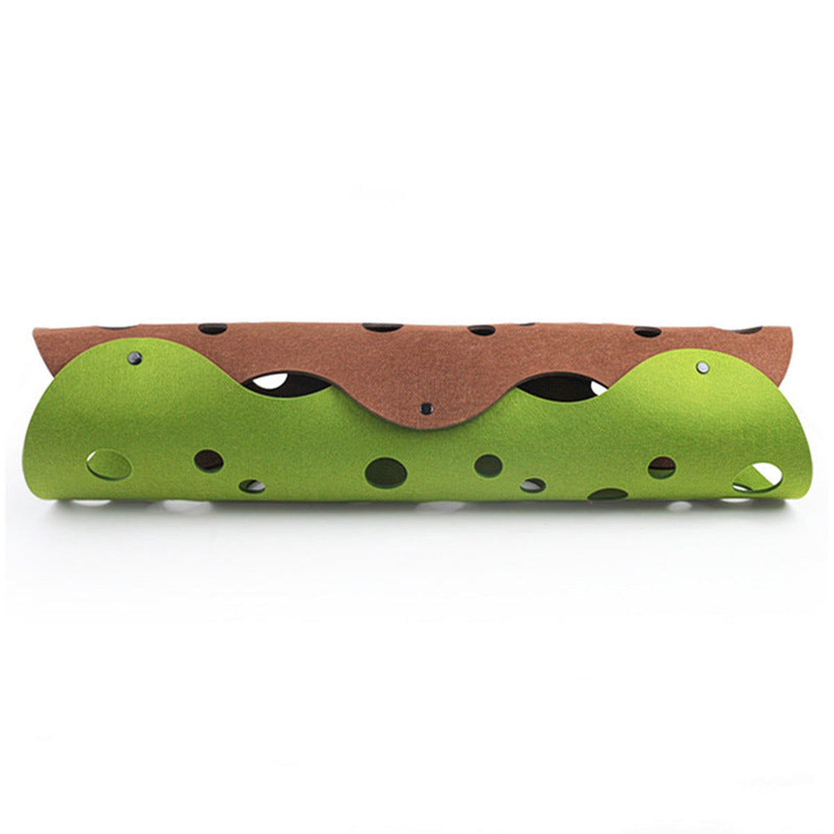 Enhanced product photo of Cat tunnel toy with peepholes for indoor cats