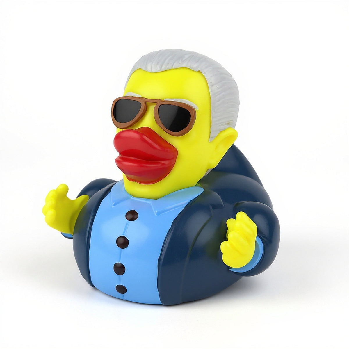 Enhanced product photo of Squeaky duck bath toy vinyl novelty for kids