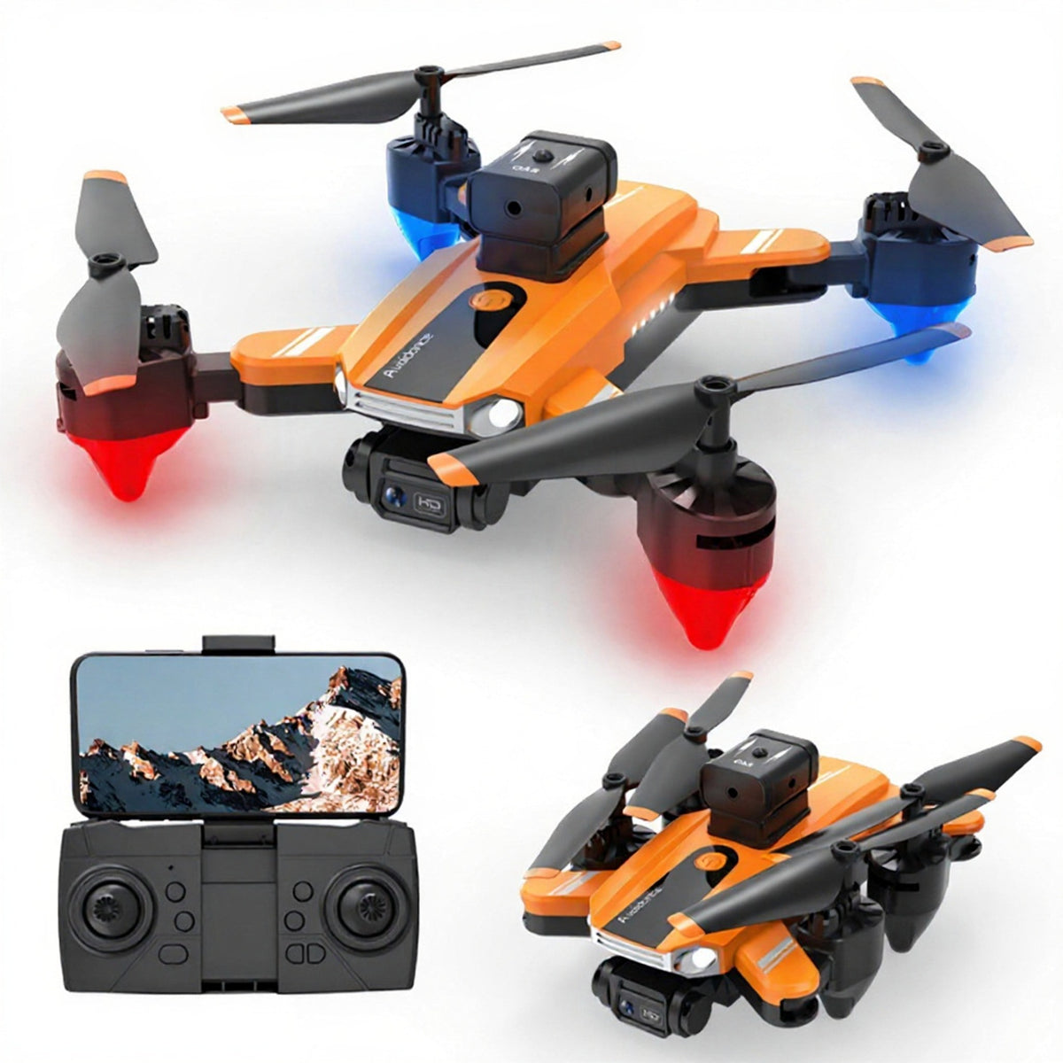 Enhanced product photo of Four-axis aerial photography drone with obstacle avoidance