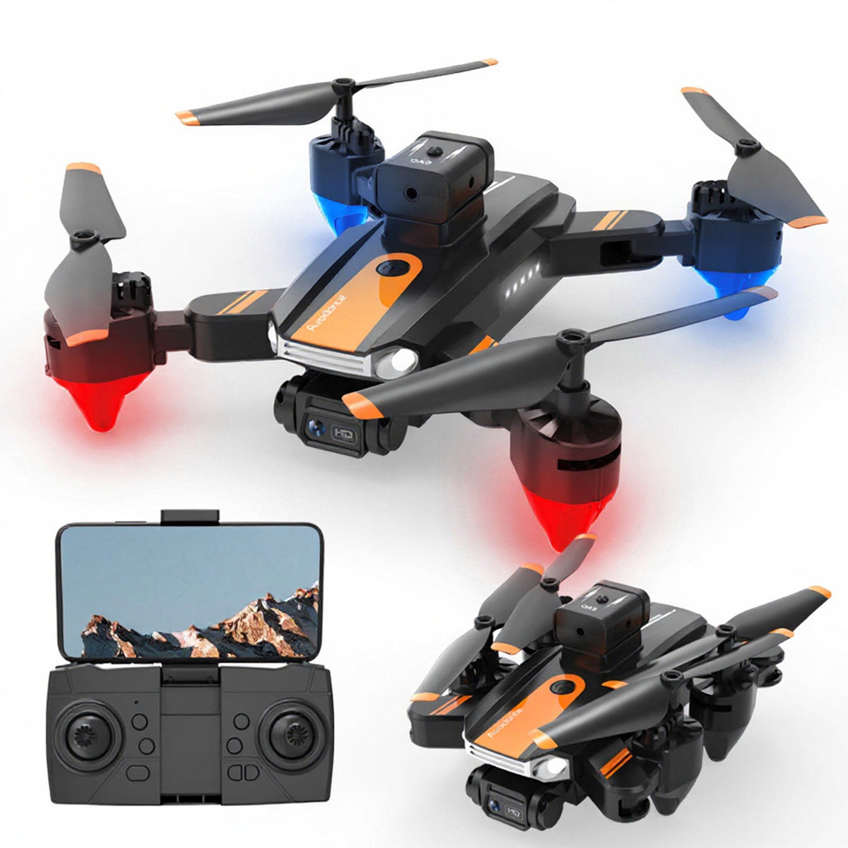 Enhanced product photo of Aerial photography drone with obstacle avoidance and dual camera