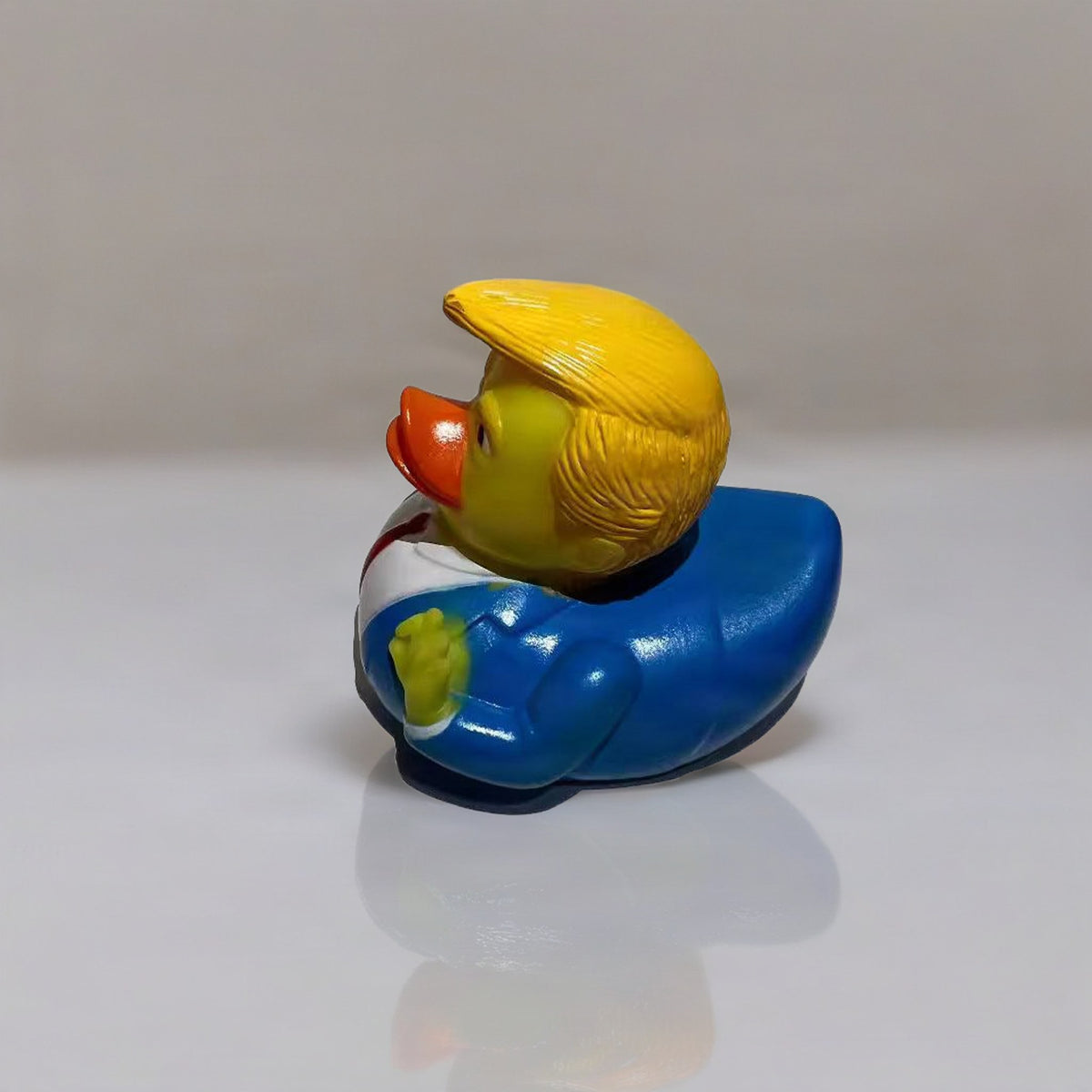 Enhanced product photo of Squeaky duck bath toy vinyl novelty for kids
