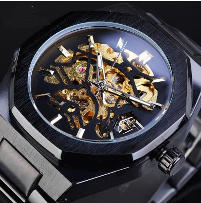 Mechanical Automatic Watches For Men Black