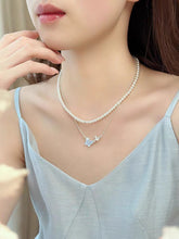 Graceful Personality Butterfly Jewelry For Women Blue Necklace set