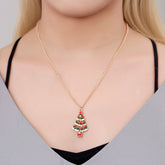 earrings for women fashion jewelry Christmas earrings Golden necklace