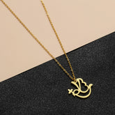CXWIND PEACE Arabic Letter Jewelry Pendant For Women Gold