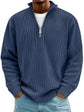 Men’s Corduroy Stand-Collar Zip Sweatshirt