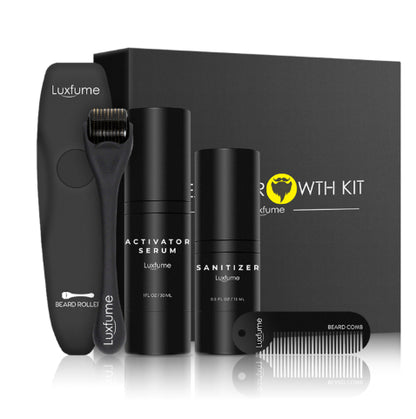 Men’s Beard Growth Serum & Grooming Set