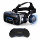 VR headset with controller on a white background, branded as VR Shinecon.
