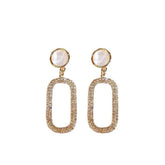 Tassel Jewelry Full Diamond Exaggerated Earrings For Women