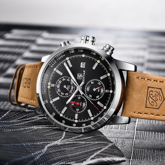 Fashion Casual Watch Mens Watches Men Luxury Brand Quartz Watch Business Leather Men&