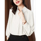 Women’s Loose Puff Sleeve Chiffon Shirt