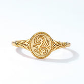 Alloy Geometric Flower Ring Jewelry For Women Gold
