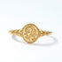 Alloy Geometric Flower Ring Jewelry For Women Gold
