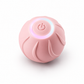 Pink electronic device with power symbol on a white background